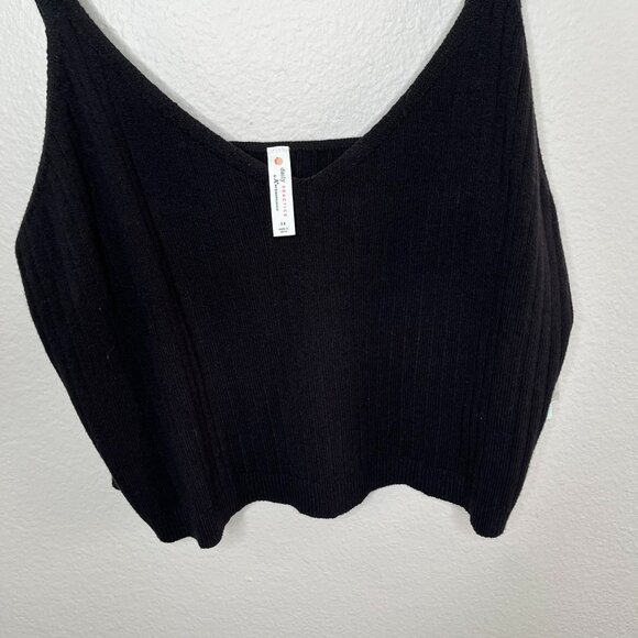 Daily Practice by Anthropology plus size Black V-Neck Ribbed Tank Top 3X - Picture 4 of 11